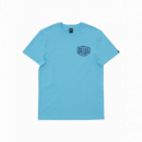Camisetas Hombre Camiseta DEUS EX MACHINA Biarritz Address Sky Blue