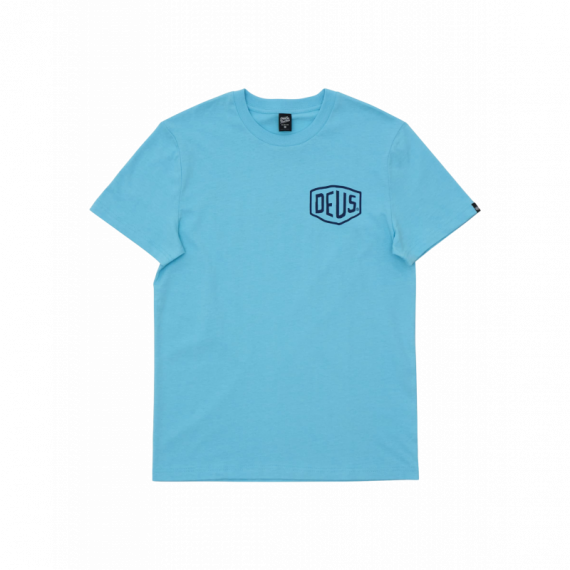 Camisetas Hombre Camiseta DEUS EX MACHINA Biarritz Address Sky Blue