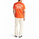 Camisetas Hombre Camiseta DEUS EX MACHINA Venice Address Tangerine Tango