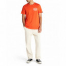 Camisetas Hombre Camiseta DEUS EX MACHINA Venice Address Tangerine Tango