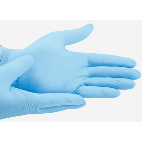 Talla L Guantes de Nitrilo sin Polvo 3,0 G.  SANTEX