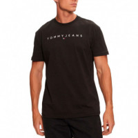 Camiseta Regular Linear Logo  TOMMY HILFIGER