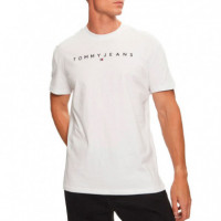 Camiseta Regular Linear Logo  TOMMY HILFIGER
