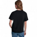 Camiseta Rhinestone lo Go Relaxed Fit  DKNY