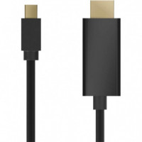 Cable Mini Dp a HDMI  Mini Dp/m - Hdmi/m AISENS 2M Black