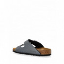 BIRKENSTOCK - ARIZONA BIRKO-FLOR - METALLIC BLACK - 1029224/METALLIC BLACK