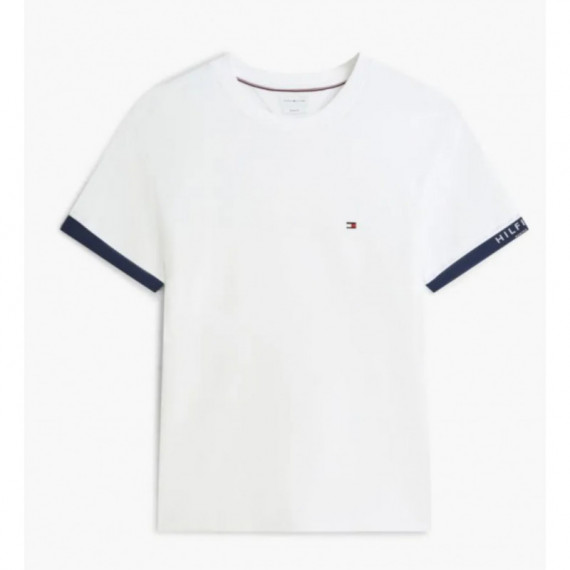TOMMY HILFIGER - Sail Mix Media Cuff Regular Tee - Ybr - F|MW0MW43203/YBR