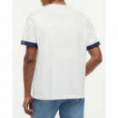 TOMMY HILFIGER - Sail Mix Media Cuff Regular Tee - Ybr - F|MW0MW43203/YBR