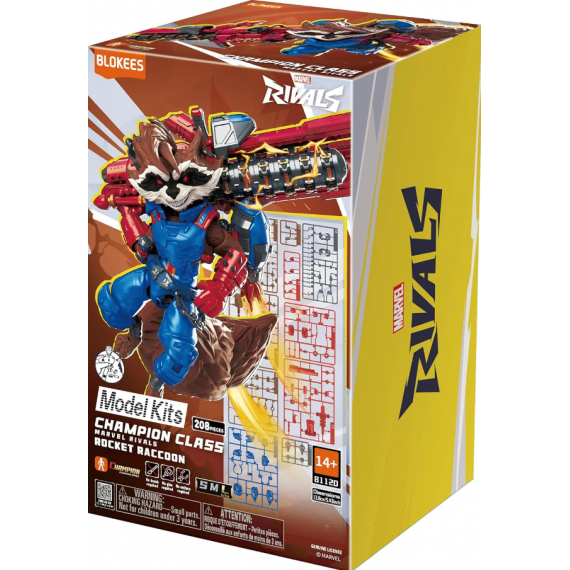 Figura Maqueta Rocket Raccoon Champion Class Marvel Rivals  BLOKEES