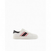 Sneaker Off White+red  AF21421  ARMANI EXCHANGE
