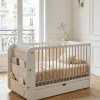 Cuna Evolutiva Salonica Blanco/madera Natural