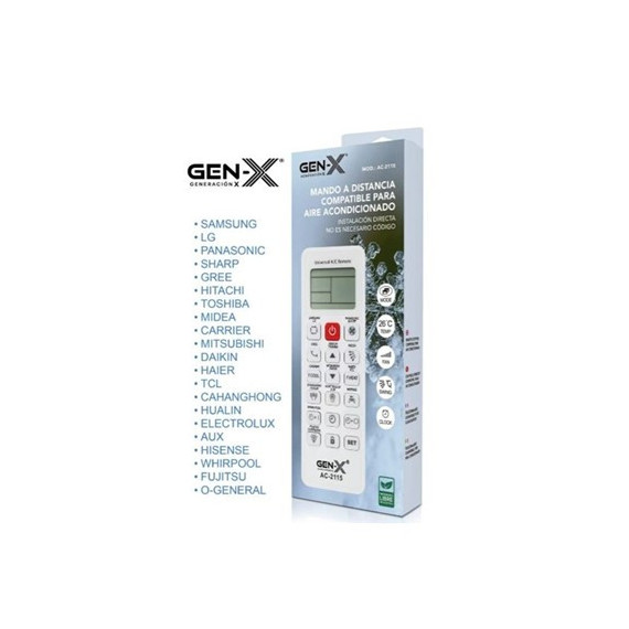 Genx Mando Universal Aire Acondicionado AC-2115  GEN X