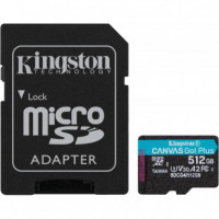 Tarjeta de Memoria Kingston Micro SDXC 512GB Clase10 UHS-I 200MB/s A2 U3 V30