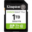 Tarjeta de Memoria Kingston Canvas Select Plus SD 1TB Class 10 UHS-I