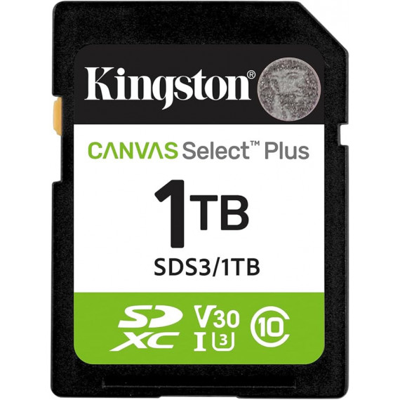 Tarjeta de Memoria Kingston Canvas Select Plus SD 1TB Class 10 UHS-I