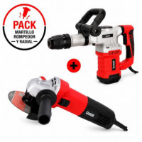 Pack Martillo Rompedor 1300W + Radial 115MM AICER