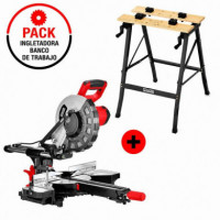 Pack Sierra Ingletadora 255MM + Banco de Trabajo AICER
