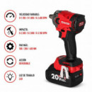 Pack Taladro + Llave de Impacto + Bateria 20V AICER