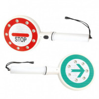 Paleta de Señalizacion Led Stop/paso PAMACON 37X19 Cm