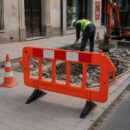 VALLA DE SEGURIDAD NARANJA PAMACON 2X1 METROS