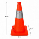 CONO DE SEÑALIZACION PLEGABLE REFLECTANTE PAMACON 45 CM