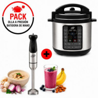 Pack Olla a Presión 6L+ Batidora de Mano 800W LARRYHOUSE