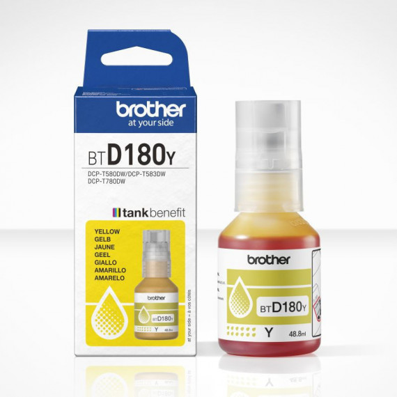 BROTHER Bote Tinta BTD180Y Amarillo Nº D180