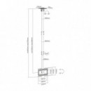 SOPORTE MONITOR AISENS TECHO 23-43 50KG INCLINABLE