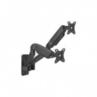SOPORTE PARED MONITOR AISENS 2 BRAZOS 17-32 9KG BL
