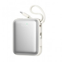 JOYROOM Bateria Externa 10000MAH con Certificacion China Homologada Ccc 22.5W Blanco+cable C+light