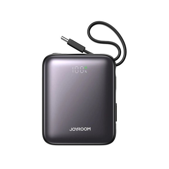 JOYROOM Bateria Externa 10000Mah Con Certificacion China Homologada CCC 22.5W Negro / tipo C +light