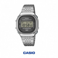 CASIO A140WE-8A | Vintage – Reloj Digital Plateado Gris