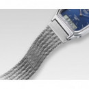 CASIO AQ-230EM-2A | Vintage – Reloj Analógico-Digital Correa Milanesa Esfera Azul