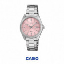 CASIO LTP-1302PD-4AV | Collection – Reloj Analógico Esfera Rosa