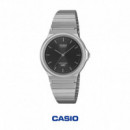 Casio MQ-24DA-1A | Reloj Analógico Negro de Acero