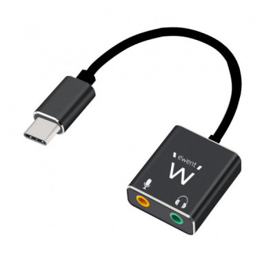 Adaptador Audio EWENT Usb-c Hembra a Audio 2 X Jack 3.5MM
