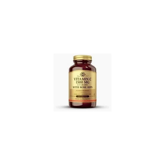 Vitamin C 1500 Mg Rosehips SOLGAR 180 Tabletas