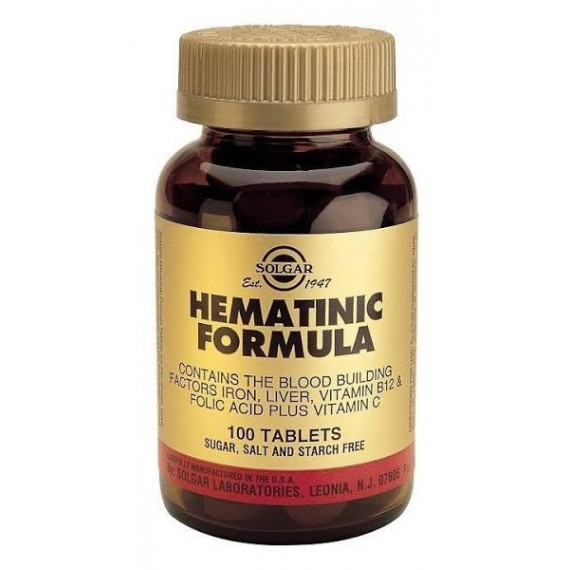 Hematinica 100 Comprimidos SOLGAR