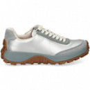 DEPORTIVO PIEL+METALIZADO CIEL+PLATA