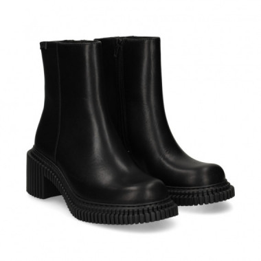 Botin Plataforma Piel Negro  CAMPER