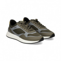 Deportivo Piel+nylon Multi Kaki  HUGO BOSS