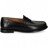 Mocasin Antifaz Piel Negro  HUGO BOSS