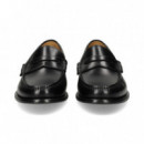 Mocasin Antifaz Piel Negro  HUGO BOSS