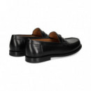 Mocasin Antifaz Piel Negro  HUGO BOSS