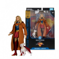 Figura Supergirl y Kripto Dc Multiverse Mcfarlane Gold Label Collection Deluxe Theatrical Edition  MC FARLANE TOYS