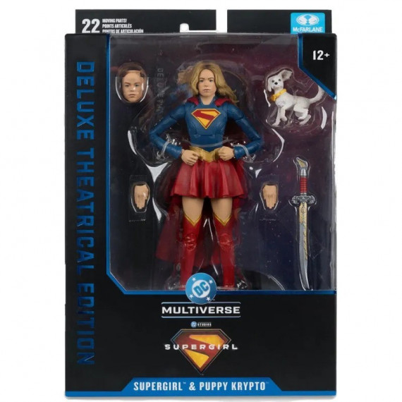Figura Supergirl y Kripto Dc Multiverse Mcfarlane Collection Deluxe Theatrical Edition  MC FARLANE TOYS
