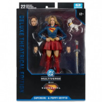 Figura Supergirl y Kripto Dc Multiverse Mcfarlane Collection Deluxe Theatrical Edition  MC FARLANE TOYS