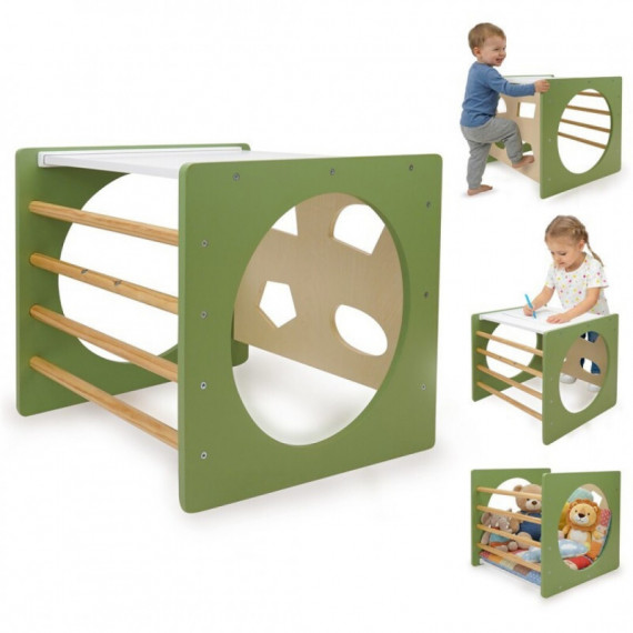 Cubo Escalada Montessori Verde Natural  MONTESSORI 509CREW