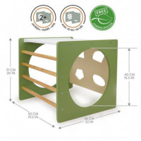 Cubo Escalada Montessori Verde Natural  MONTESSORI 509CREW