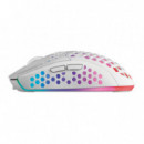 MARS GAMING RATON INALAMBRICO RECARGABLE MMW3W BLANCO